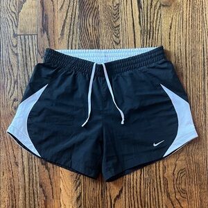 Nike Women's Black and White Running Shorts